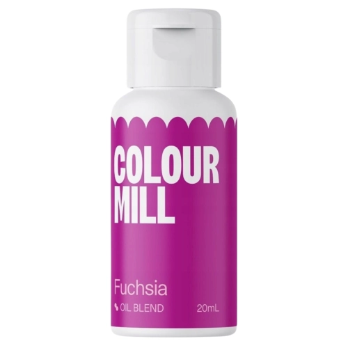 Barwnik olejowy do mas tłustych kremów czekolady różowy fuksja colour mill 20ml